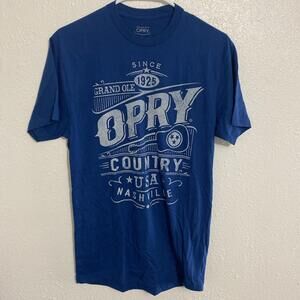 Grand Ole Opry Men's Since 1925 T-Shirt Small Nashville Tennessee Blue And Grey